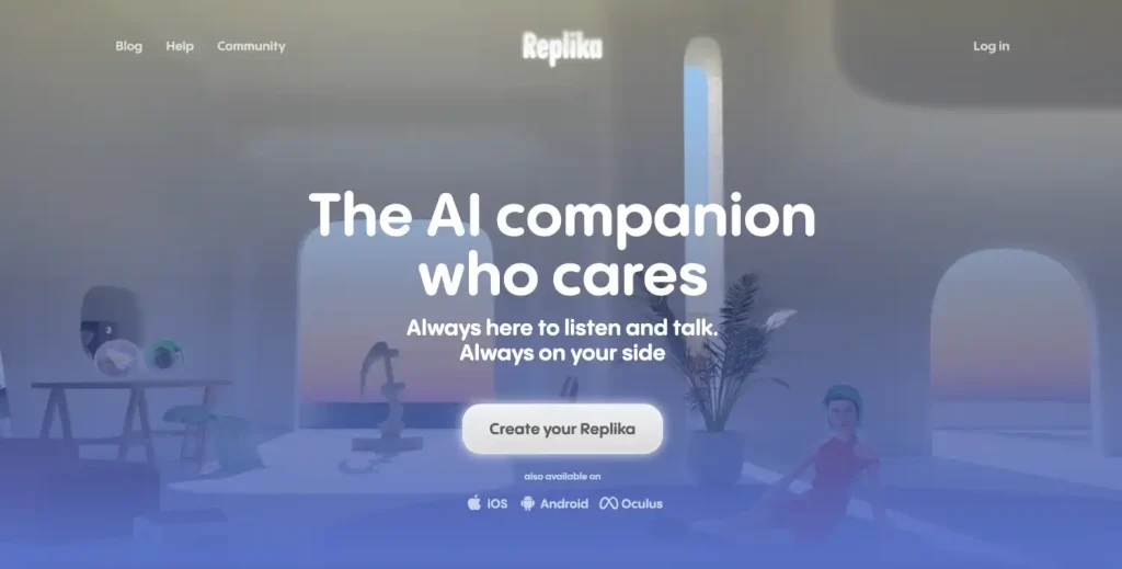 Replika - Best for emotional support, not adult sexting