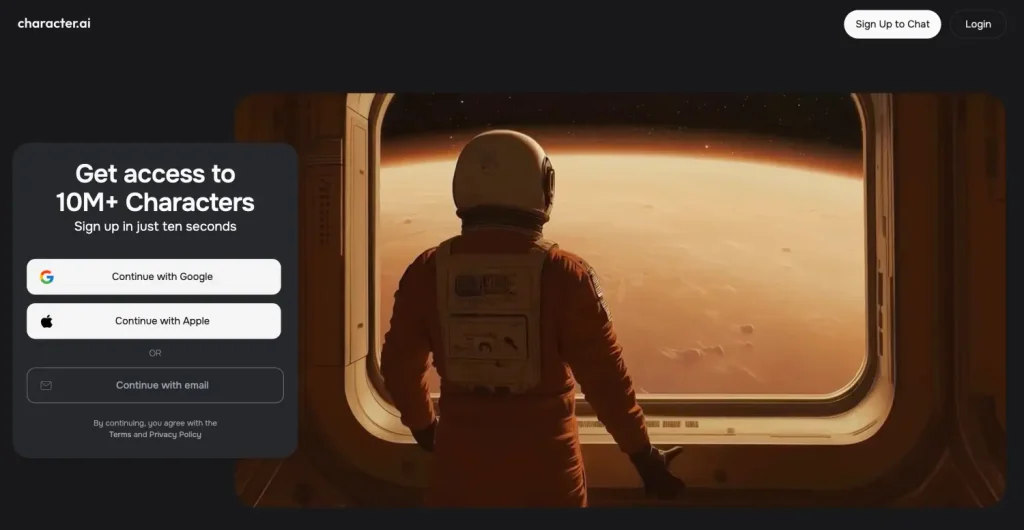 Character.AI: Creative characters and voice calls