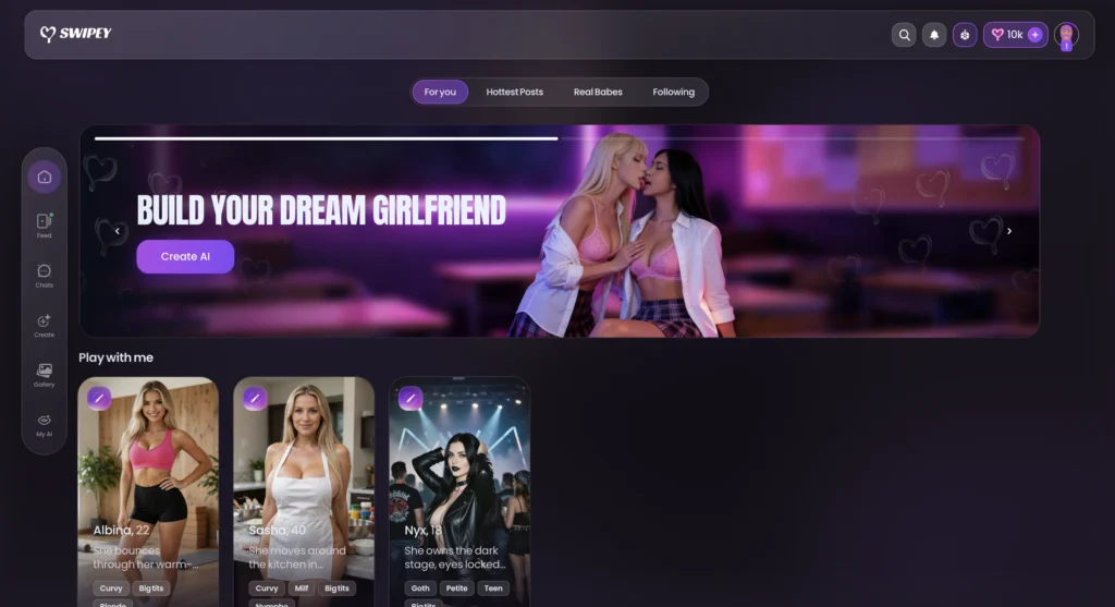 Swipey AI homepage