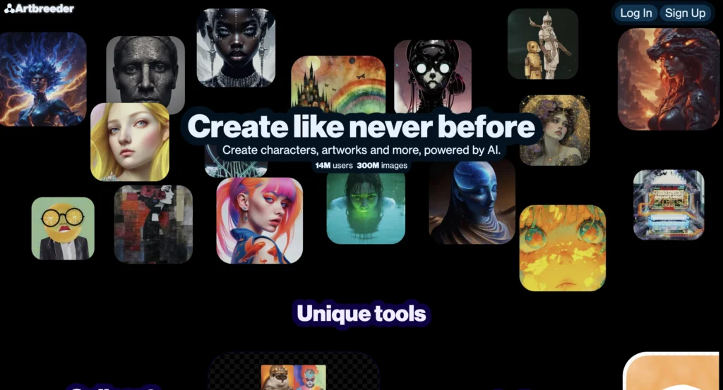 Artbreeder AI waifu portrait generator with anime styles