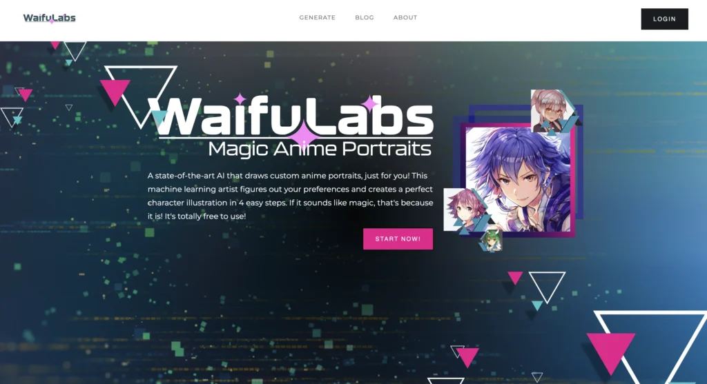 Waifu Labs AI waifu generator creating anime characters