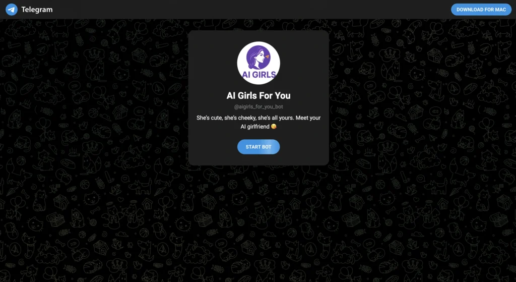 AI Girls For You Telegram chatbot