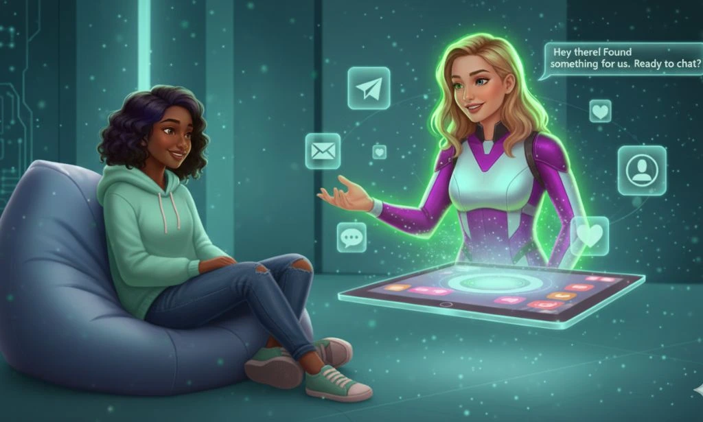 Best Telegram AI girlfriend for lesbians