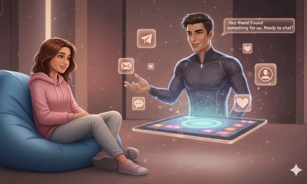 AI boyfriend on Telegram