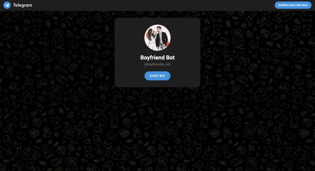 Boyfriend4U Bot Telegram- Best Telegram AI Boyfriend