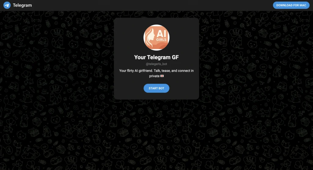 Your Telegram GF chatbot on Telegram