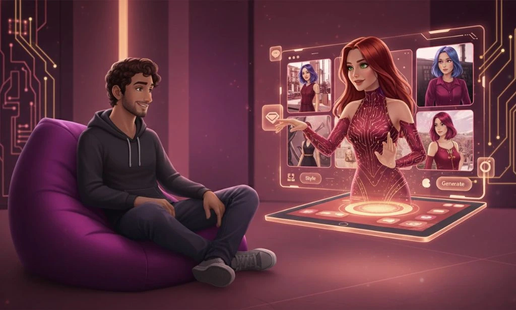 AI girlfriend with Image generation apps