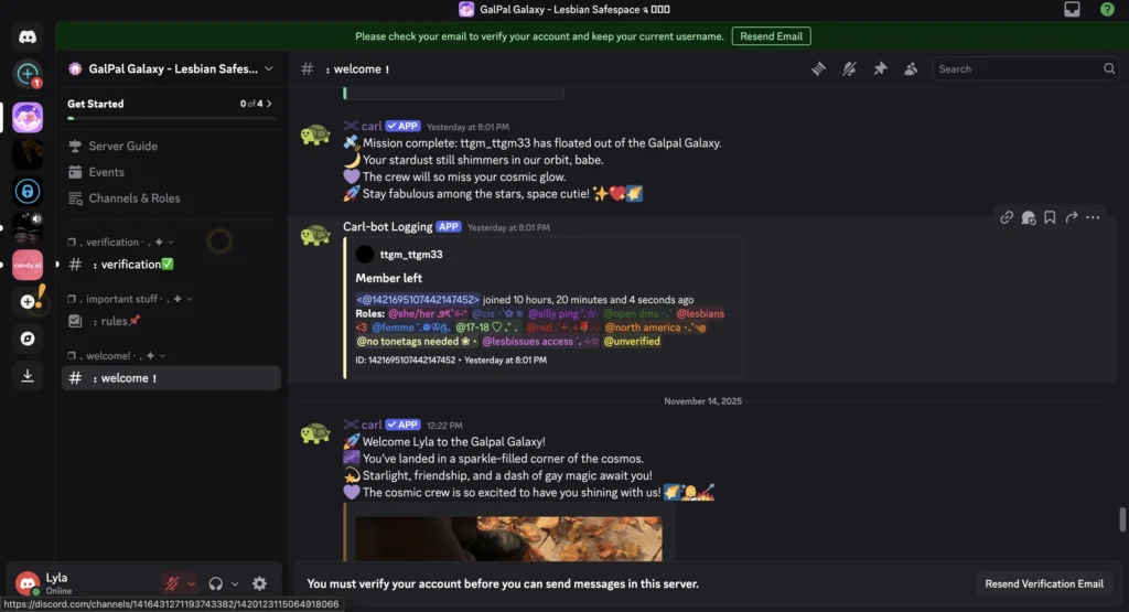 GalPal Galaxy Discord server image
