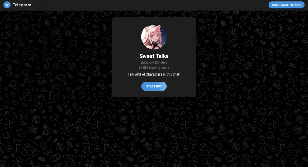 Sweet Talks Telegram bot
