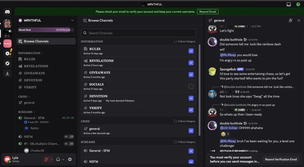 WRVTHFUL Discord server image