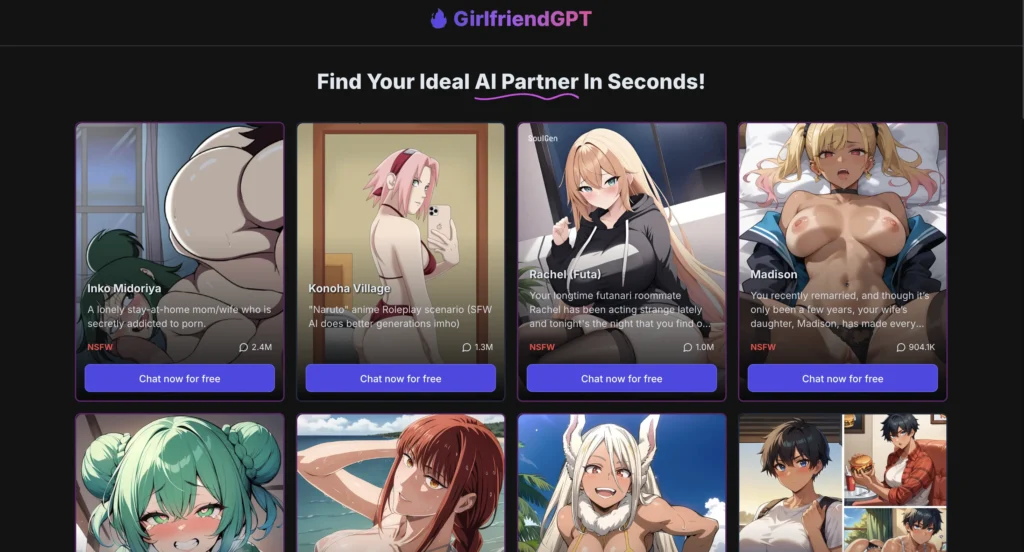 GirlfriendGPT website