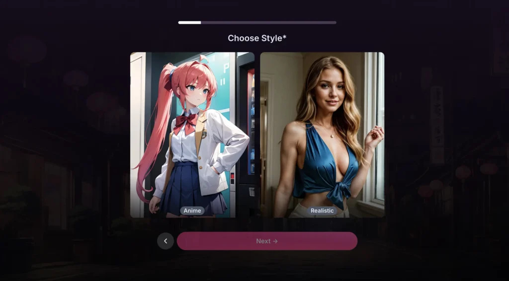 GirlfriendGPT app interface with AI girlfriend chat popular among European users.