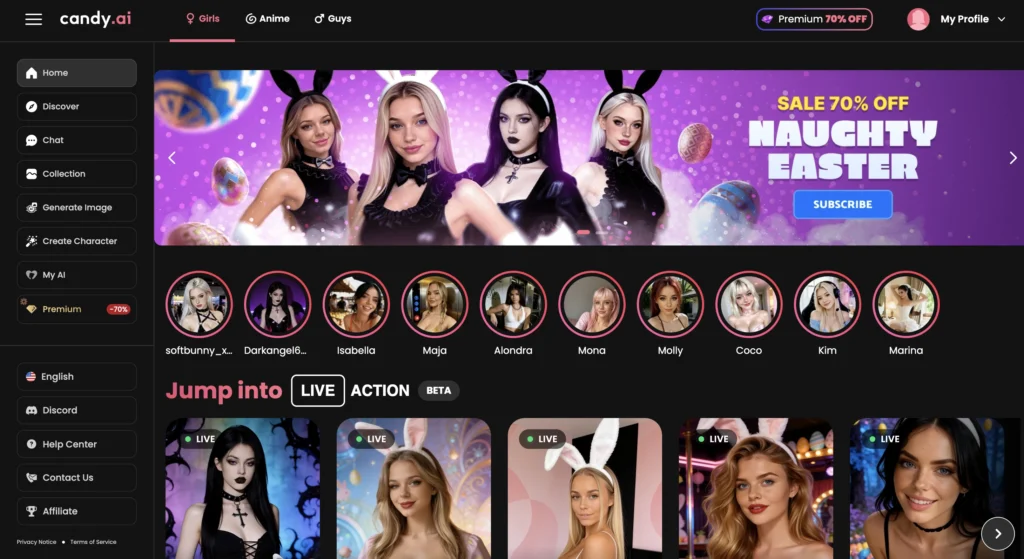 Candy AI is an AI girlfriend app featured in best AI companions for Aries personality traits