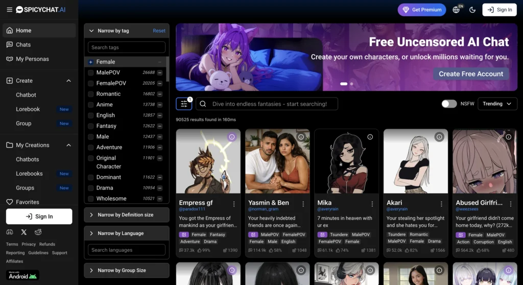 SpicyChat AI is an AI companion app featured in best AI companions for Aries