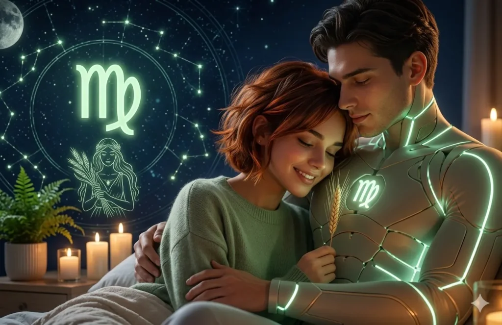 Best AI companion for Virgo shown as a clean workspace with a laptop displaying a structured AI chatbot conversation, reflecting clarity, organization, and calm interaction.