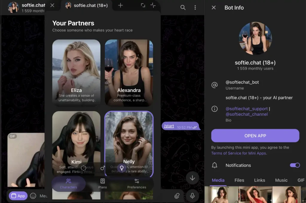 SoftieChat Telegram AI Companion