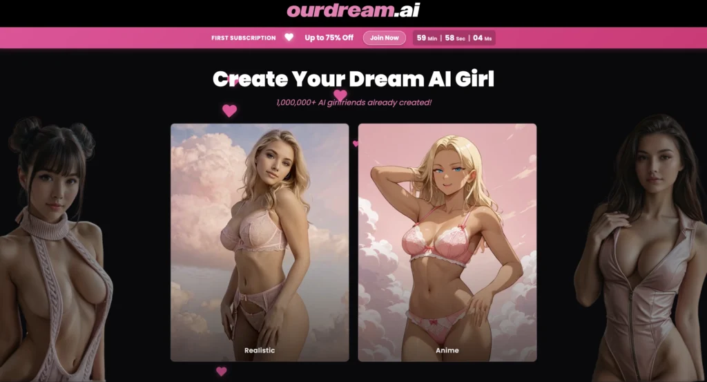 Ourdream AI chat interface showing immersive and private AI companion experience designed for Scorpio zodiac AI companion apps with deep emotional interaction.
