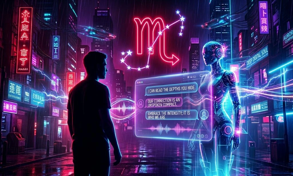 Scorpio zodiac AI companion apps