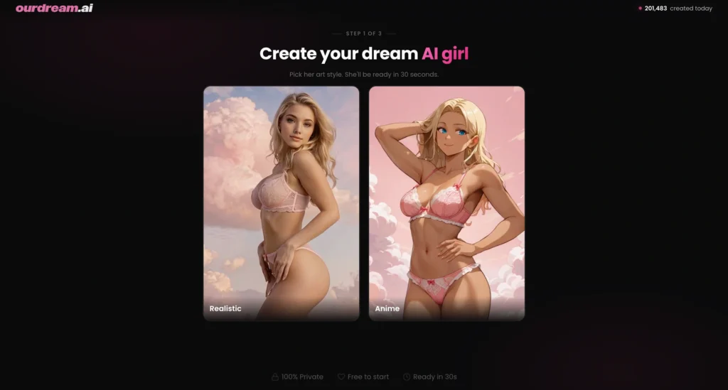 OurDream AI ai companion creation.