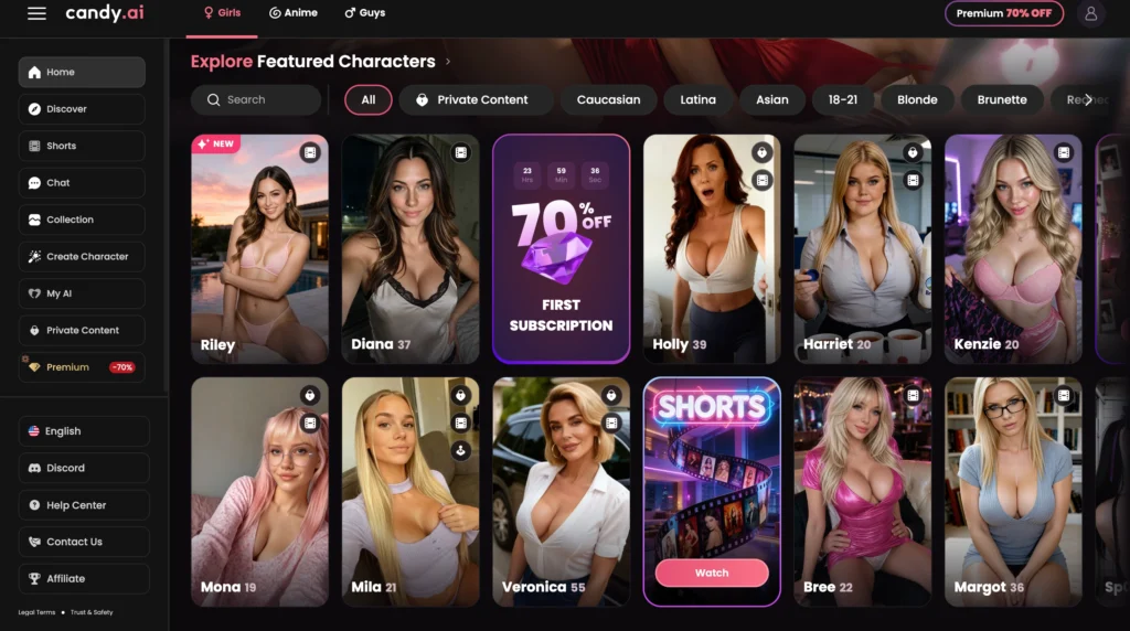 Candy AI female AI companion for personalized virtual conversations.