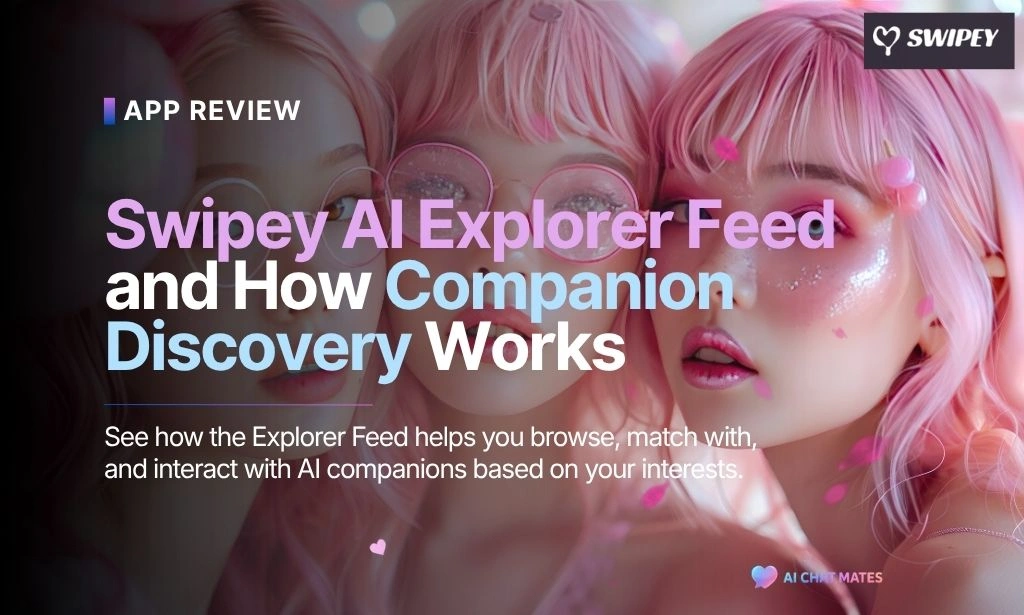 AI companion discovery with visual content.